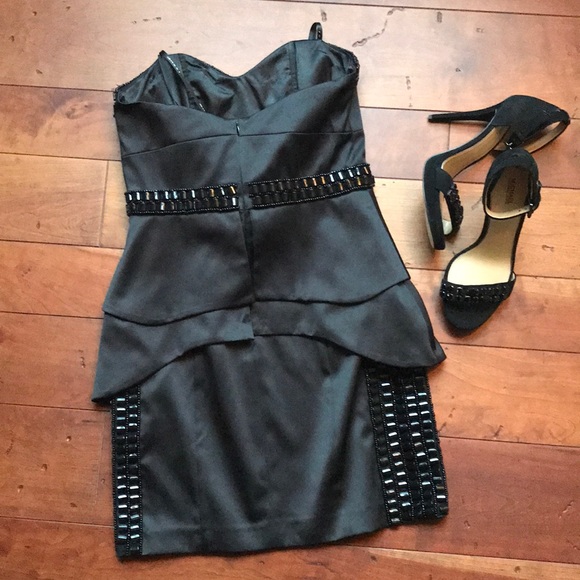 Strapless Beaded Mini Dress - Picture 3 of 3